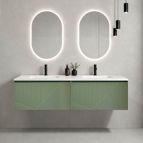 Vanity Parallel Light Green 1500